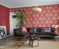 Обои виниловые на флизелине Rasch Kimono (0,53х10,05) красные 408195 (рул.)