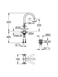 ��������� Grohe Atrio New 21019003 ��� ����������� ������������, L-Size, ����