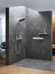 Верхний душ Hansgrohe Rainfinity 360мм 3jet с настенным держателем, белый матовый 26234700 — изображение 4