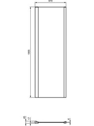 ������� ������ Ideal Standard CONNECT 2 L (700�1950) ������� ��������, ������ �������  K9297EO