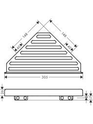 ����� ������� Hansgrohe AddStoris 41741340 148�305��, ���������, ������, ����������� ������ ����