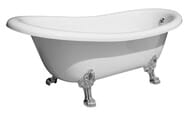Ванна MIGLIORE MILADY 185x82 на лапах "LEONE" LUX, слив-перелив хром 26241