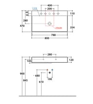 �������� Globo T-EDGE (800�470�120) ���������/���������, ��� ���������, ������ ������� B6R810AR