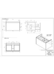 ����� ��� �������� Cersanit Grande 80 ��������� (776�462�445��), soft touch, ������� 64303