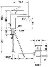  Duravit B.1      ,  139, B11020001010
