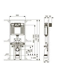 ������� ����� �������� ������� TECEprofil Uni 2.0 � ������������ ��� ���������� ������� 9041306