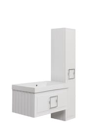 Тумба под раковину La Fenice Cubo Bianco 80 см (776х469х350) белая матовая FNC-01-CUB-B-80