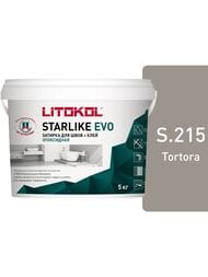 Затирка эпоксидная LITOKOL STARLIKE EVO S.215 TORTORA серая, 5 кг