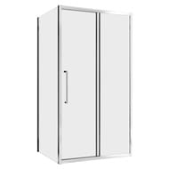 Душевой уголок ABBER Schwarzer Diamant AG30130H-S100 (1300х1000x1950) стекло 6мм прозрачное/хром — миниатюра 1