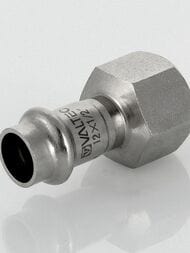Пресс соединитель VALTEC 22х1/2"В, нерж. сталь, VTi.902.I.002204