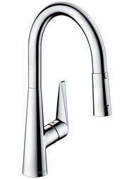 Смеситель Hansgrohe Talis M51 для кухни 200 вытяжной и поворотный излив, хром 73851000 — миниатюра 1