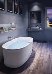 Ванна отдельностоящая JACUZZI ARGA (1750х850х570) гидромассаж, подсветка ARG101C0118