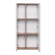 Шкафчик AQUATON Мишель 1A243903MIX40 430х230х864 подвесной, 2 дв., белый софт/дуб эндгрейн