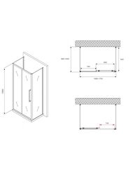 ������� ���������� ABBER Schwarzer Diamant AG30170BH-S100B-S100B (1700�1000�1950) �-���., �����/����
