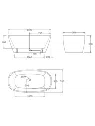 ����� ��������� BelBagno BB72-1500-W0 1500�760�600 ���������������, ��� ��������, �/�, ����: �����