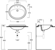 �������� ��������� Simas ARCADE (610�505�200) � 3 ����������� ��� ��������� AR859bi*3