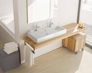 Умывальник DURAVIT VERO 1000х470х175 2 отверстия на 2 смесителя, перелив 0454100024