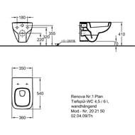 ������ ��������� Geberit Renova Plan (360�540�340) 4.5/6� 202150000