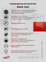 ���������� ERA WAVE D120 ���������, 160 �3/�, 30 ��, ���.������, �����, WAVE 120C