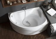Ванна акриловая Aquanet JAMAICA 160х100 правая асимметричная, без гидромассажа, без обвязки 203987
