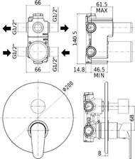    Paffoni Green GR018CR ., .,  .,   200, 