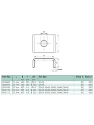 Шайба Walraven BIS U-образная WM0 (pg) 11,0/28мм, 6535010