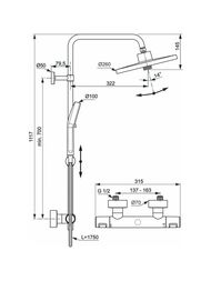   Ideal Standard Ceratherm T25+ A7210XG , / ,  