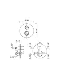��������� ��� ���� Giulini Futuro ������������, ��������� �� 2 ������, ���� F8213-FU