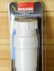 Сливной клапан McAlpine MACVALVE с сухим сифоном Ду=32, гайка-резьба, MRNRV32