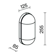 ��������� ���������� Maytoni Candle (�����) O449WL-01GF, E27x1 15�� IP 65, ������