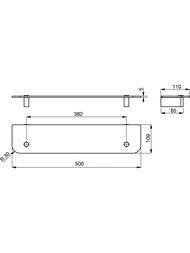   Ideal Standard CONNECT 500MM (500x110x40) , N1392AA