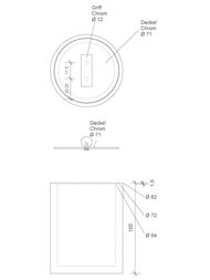 ��������� ������������� Decor Walther STONE DMD S � �������, ����: �����/����� ������� 0971255