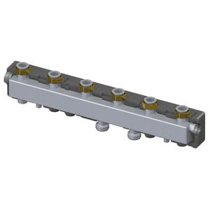 Гребенка ELSEN DN25 3 контура, в теплоизоляции, Q=3.5 м3/ч, EWG25.03