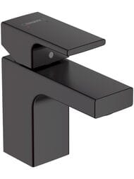 Смеситель для умывальника Hansgrohe Vernis Shape 71560670 однорычажный, фиксир. излив, д/к, черный — миниатюра 1