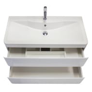 Тумба под раковину BelBagno ALBANO (800х450х500) подвесная, Bianco Lucido ALBANO-800-2C-SO-BL