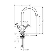 ��������� Axor Montreux 16506820 ��� ����������� �������������, ����������, ���� ������