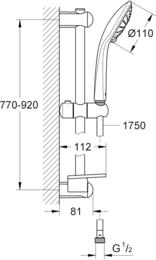 ������� �������� Grohe Euphoria 27225001  110 �����, 2 ������, ������, �����, �������