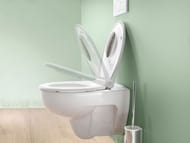 Унитаз подвесной Geberit Renova T54 (370х540) безободковый, сиденье микролифт QR 500.801.00.1