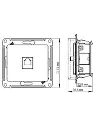 ������� Systeme Electric ATLASDESIGN ���������� RJ11 �������� ������� ATN000881