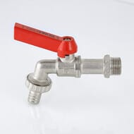 Кран VALTEC водоразборный 1/2"Н шаровый со штуцером 14мм VT.051.N.04