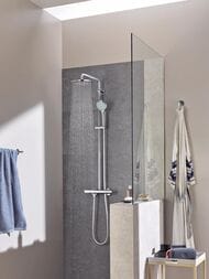 Душевая система Grohe Euphoria 210 26363000 термостат, верхний и ручной душ, штанга, настенный — изображение 2