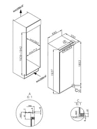 ����������� ������������ Korting KSFI 1955 (690�1937�550) ������������, NoFrost