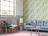 Обои виниловые на флизелине Rasch Amazing (0,53х10,05) рыбы, голубые 539837 (рул.)