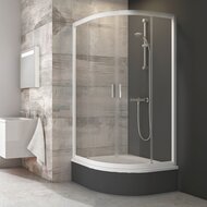 Душевой уголок RAVAK BLIX BLCP4-80 SABINA (800х800х1750) раздвиж. двери, стекло, белый+Транспарент