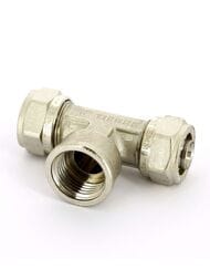 Тройник Tiemme 16х1/2"Вх16 м/пластик обжим. 1600018(1609N160416)