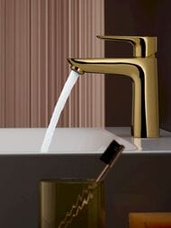 Смеситель Hansgrohe Talis E 71710990  для раковины с донным клапаном, 110мм, полиров золото — изображение 2