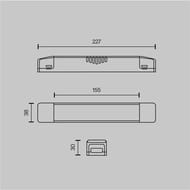���� ������� ������������ Maytoni Elasity (�������) TRA160DR-150W-S 48�, 150��, �����, IP20