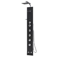 Душевая панель Novellini Cascata 2 223х1763 мм, г/м, термостат, излив, черный CASC2VTE-H