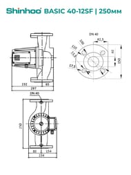   SHINHOO BASIC 40-12SF 3x380, DN 40, , 71222001