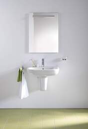 Умывальник DURAVIT D-CODE 550х430х175 отверстие под смеситель, перелив 23105500002
